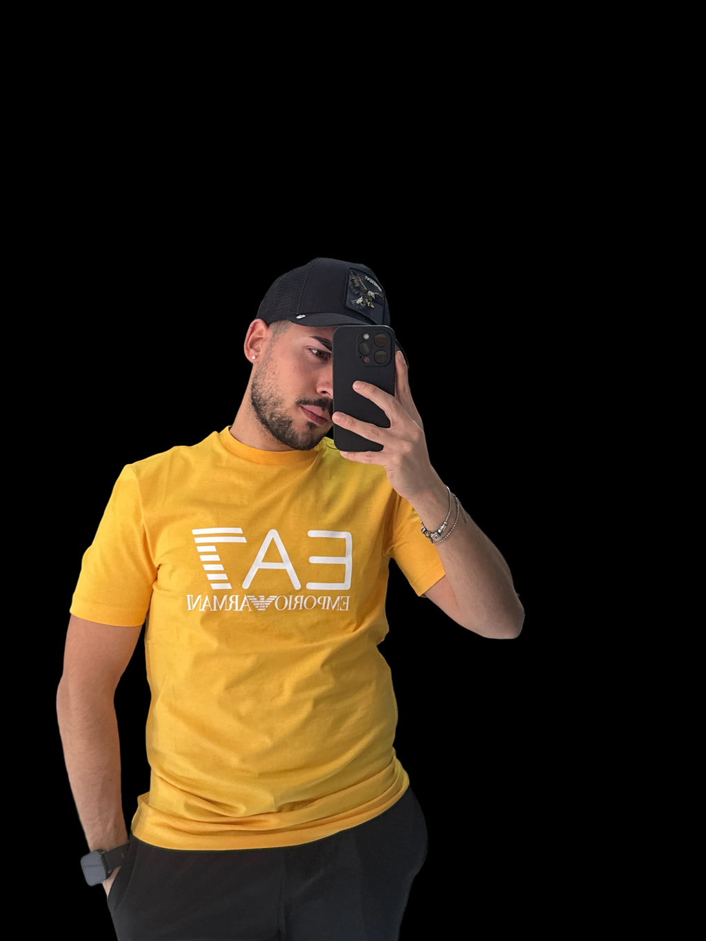 T-Shirt EA7 Emporio Armani Uomo Giallo Canarino