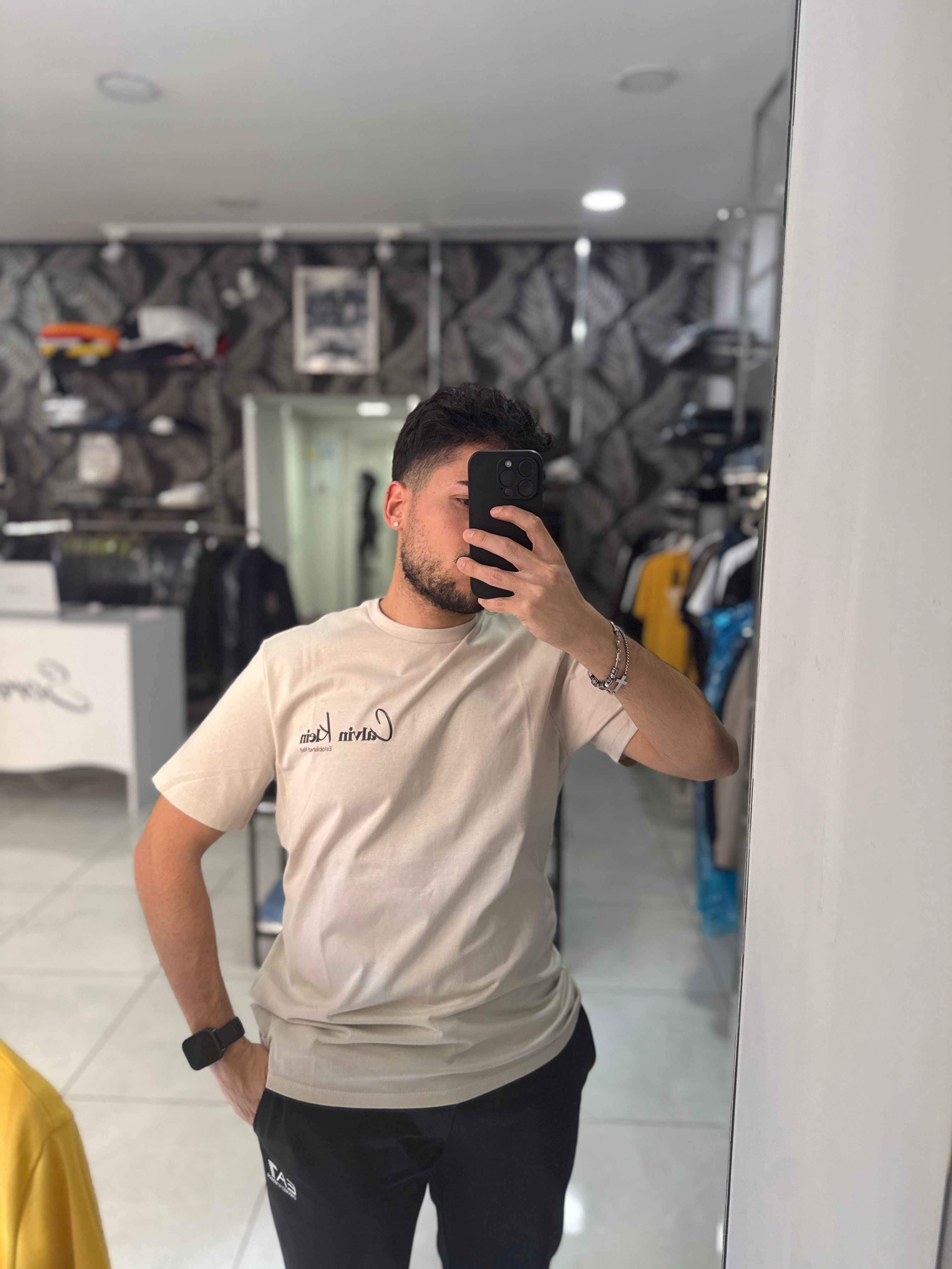 Calvin Klein Oversize T-Shirt – Beige Premium Edition