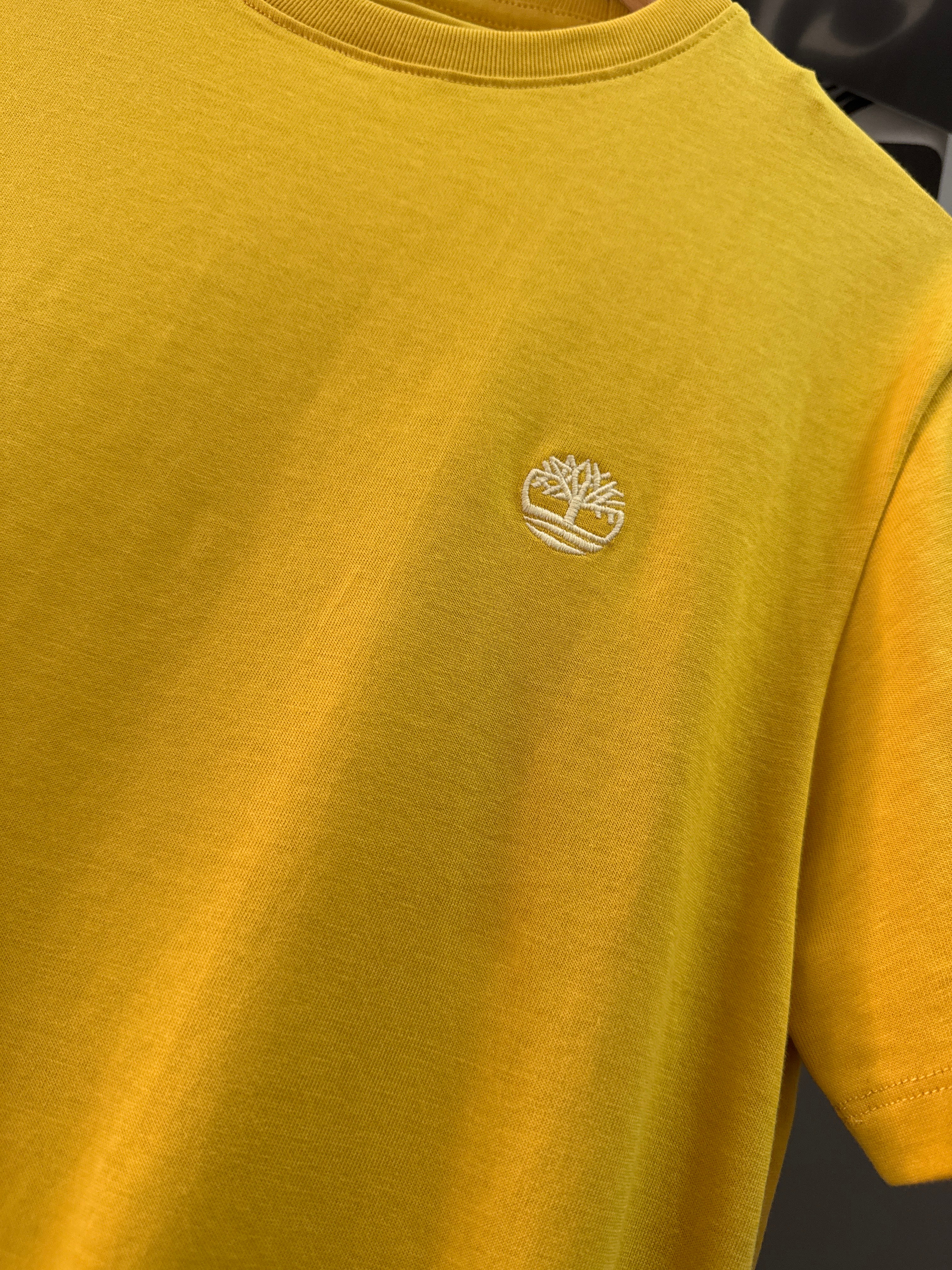 T-Shirt Uomo Senape Slim Fit Timberland Logo