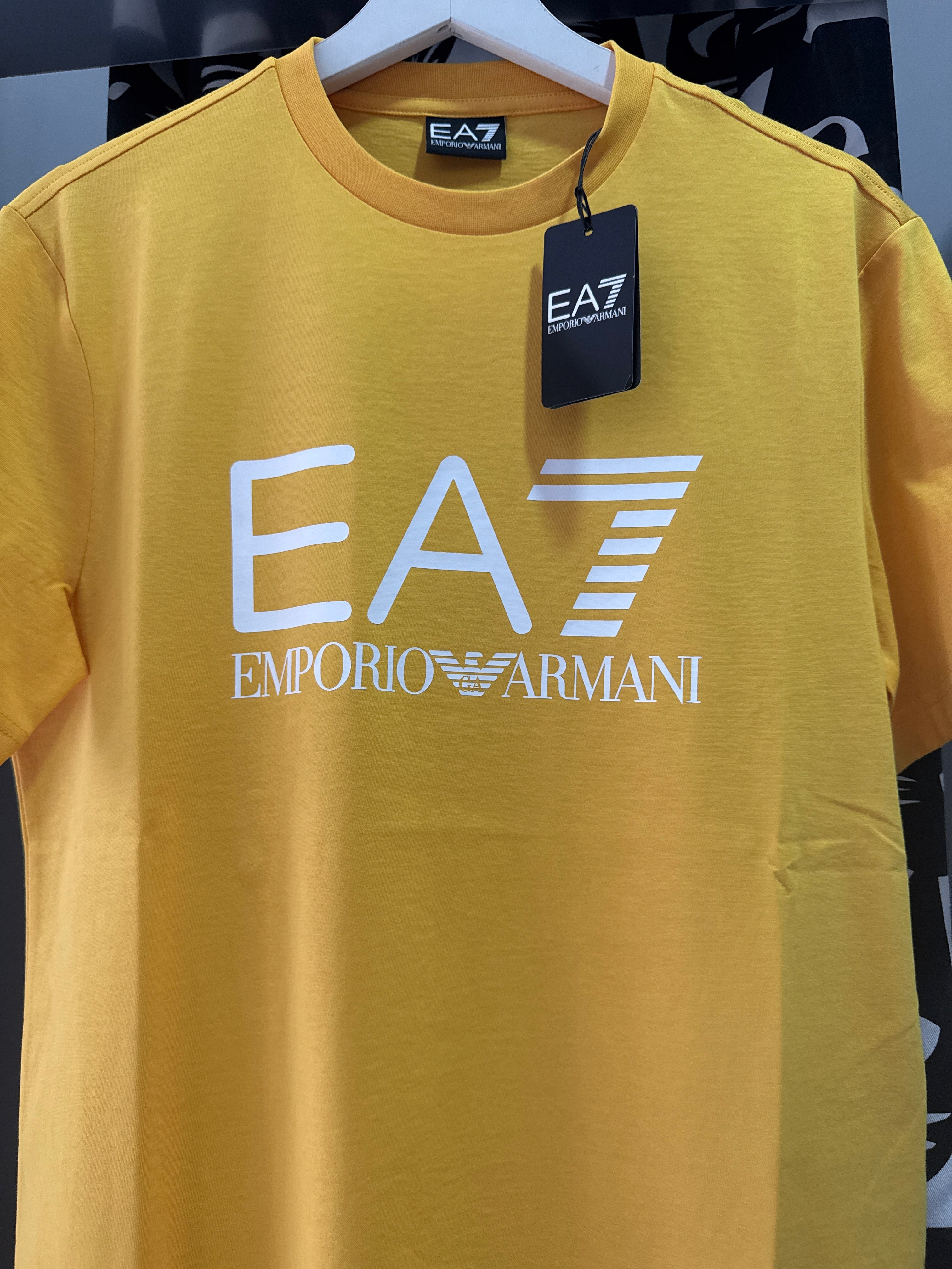 T-Shirt EA7 Emporio Armani Uomo Giallo Canarino