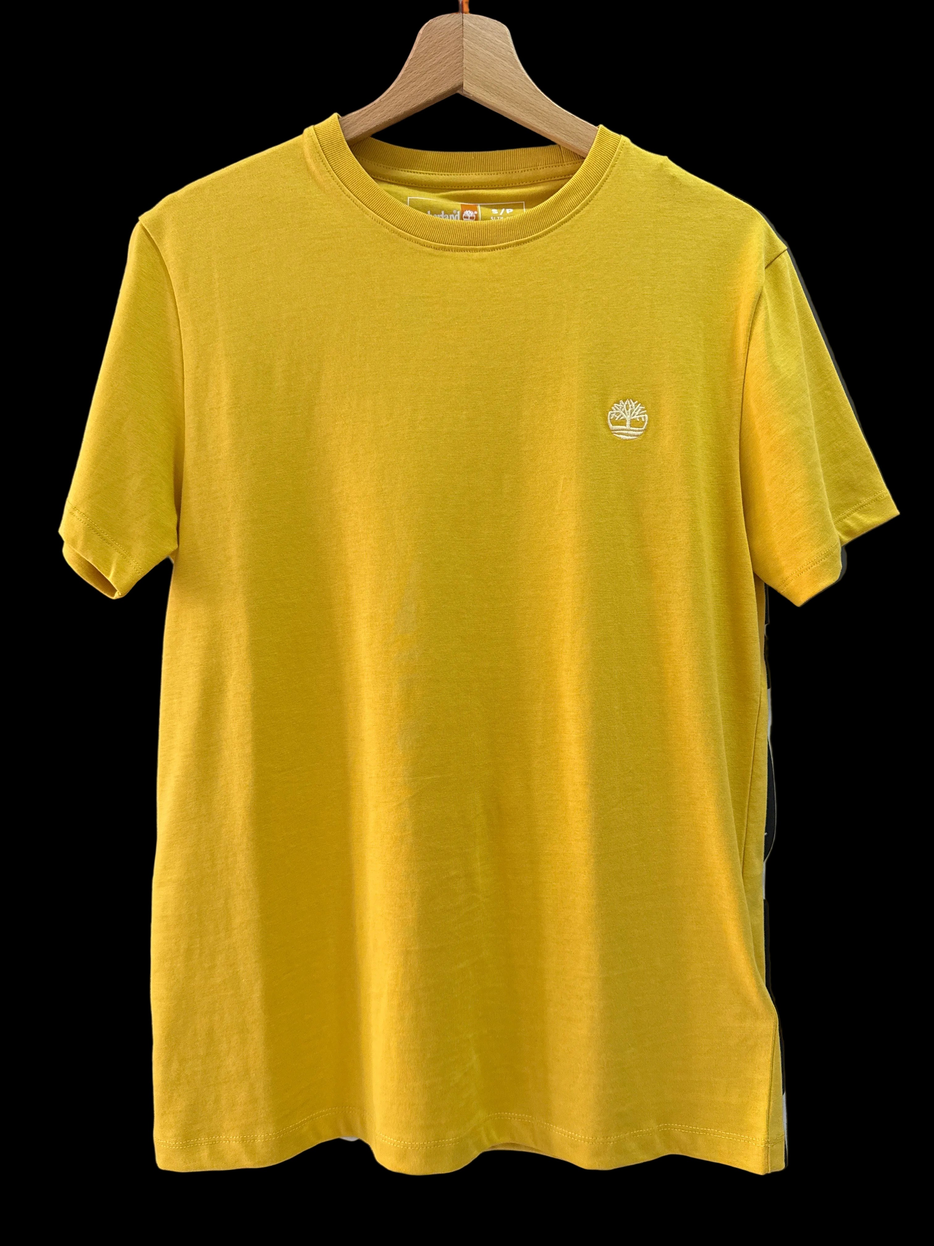 T-Shirt Uomo Senape Slim Fit Timberland Logo