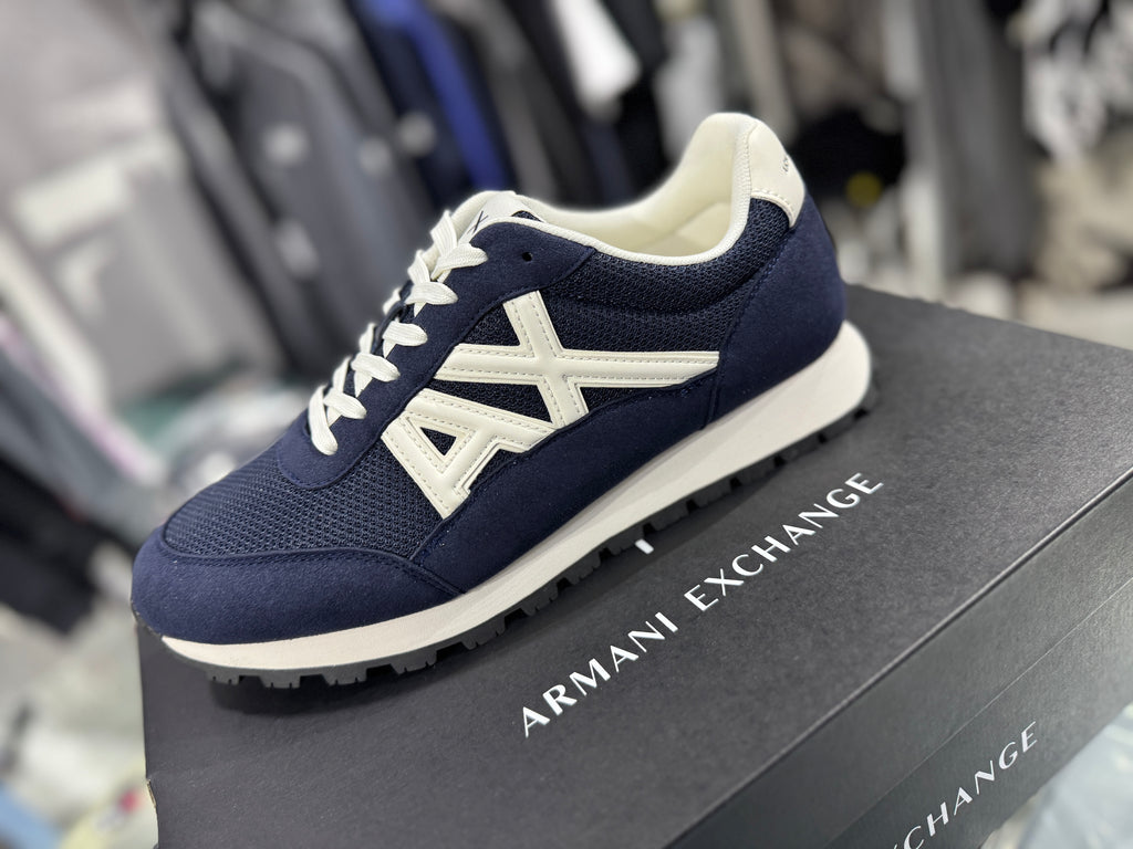 Sneakers Armani Exchange Uomo Blu – Collezione SS25 Spedizione Gratuita