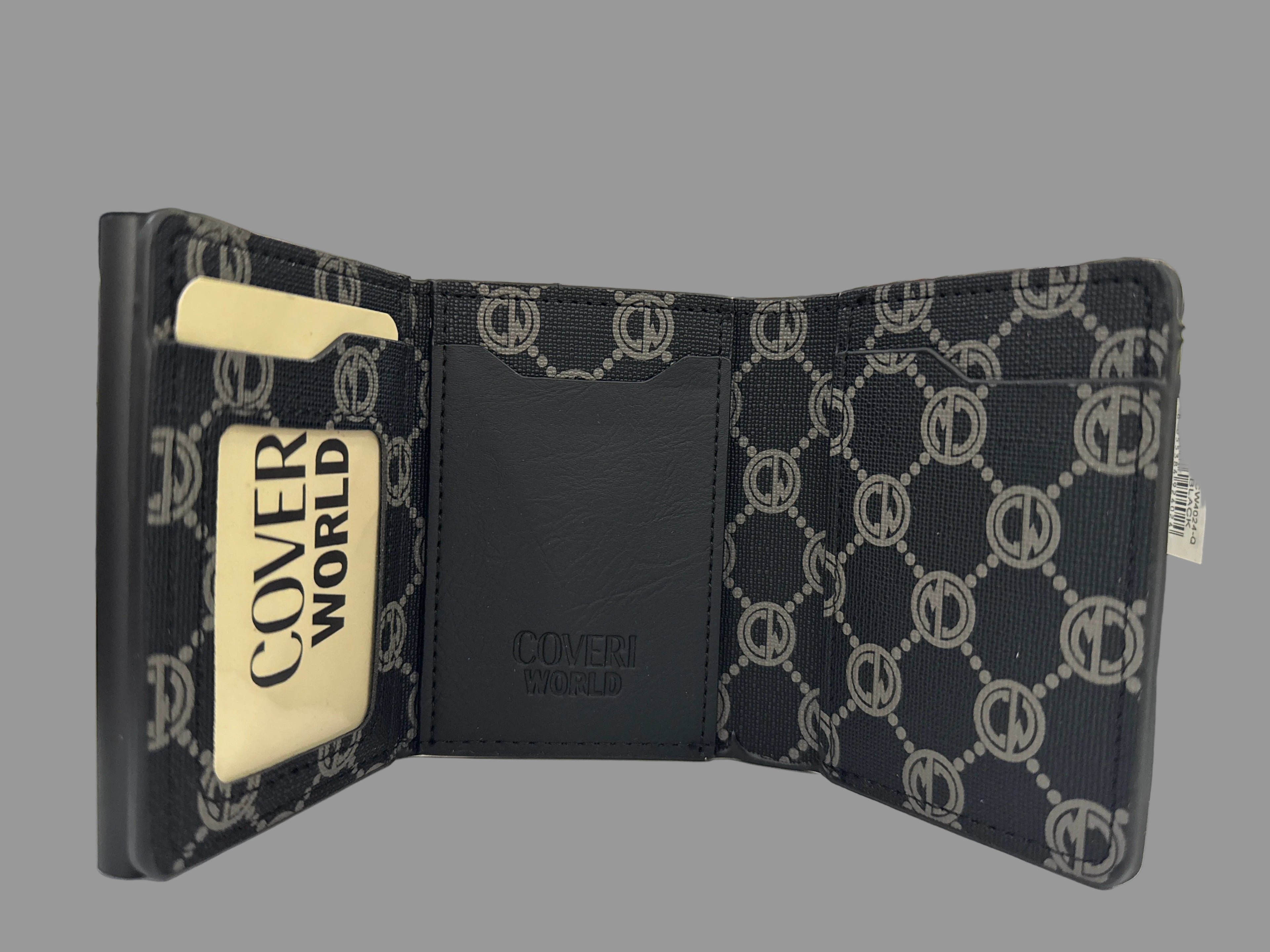 Portafoglio Enrico Coveri Pop-Up
Card Holder Black/Grey - Compatto, Portabanconote e Monete 🪙