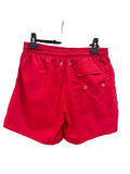 Costume Burger rosso tinta unita - vista frontale 