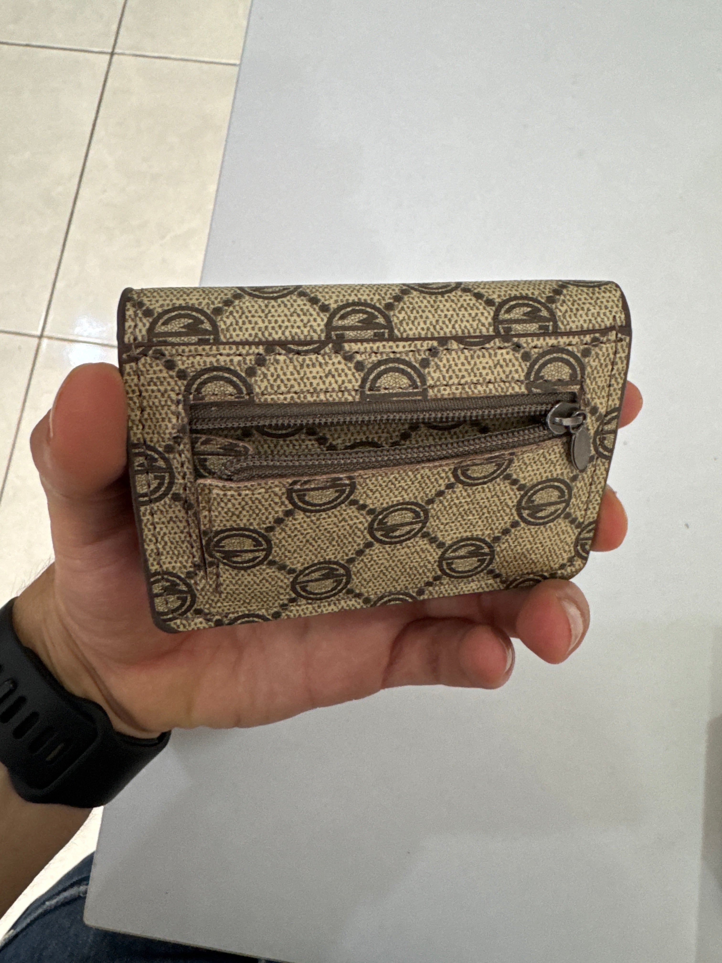 Portafoglio Enrico Coveri Pop-Up
Card Holder Beige/Marrone - Compatto, Portabanconote e Monete