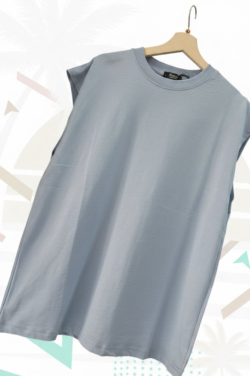 Canotta uomo celeste made in italy