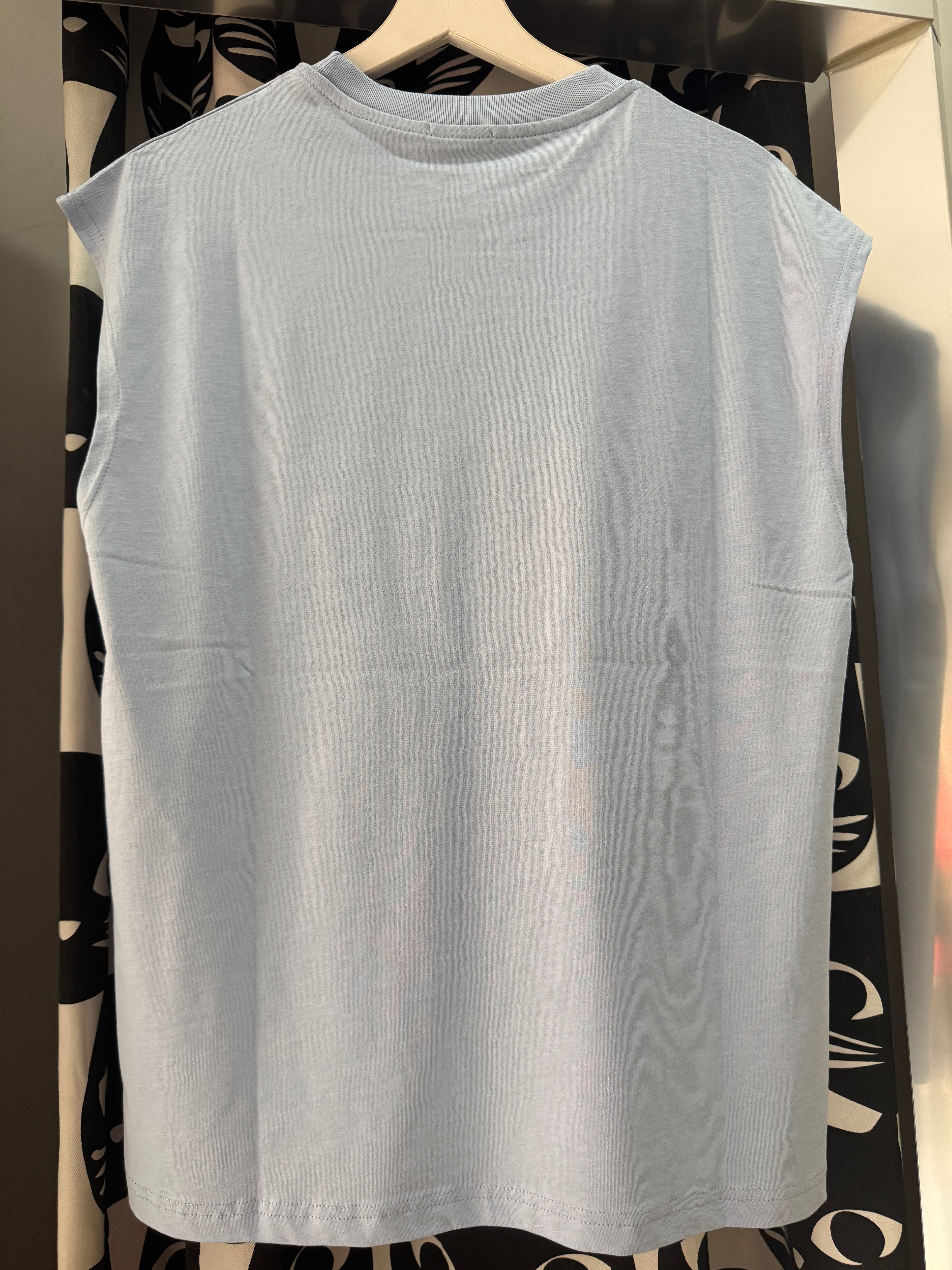 Canotta uomo celeste made in italy