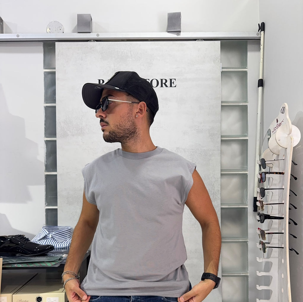 Canotta Uomo Made in Italy – Grigio | Premium Comfort