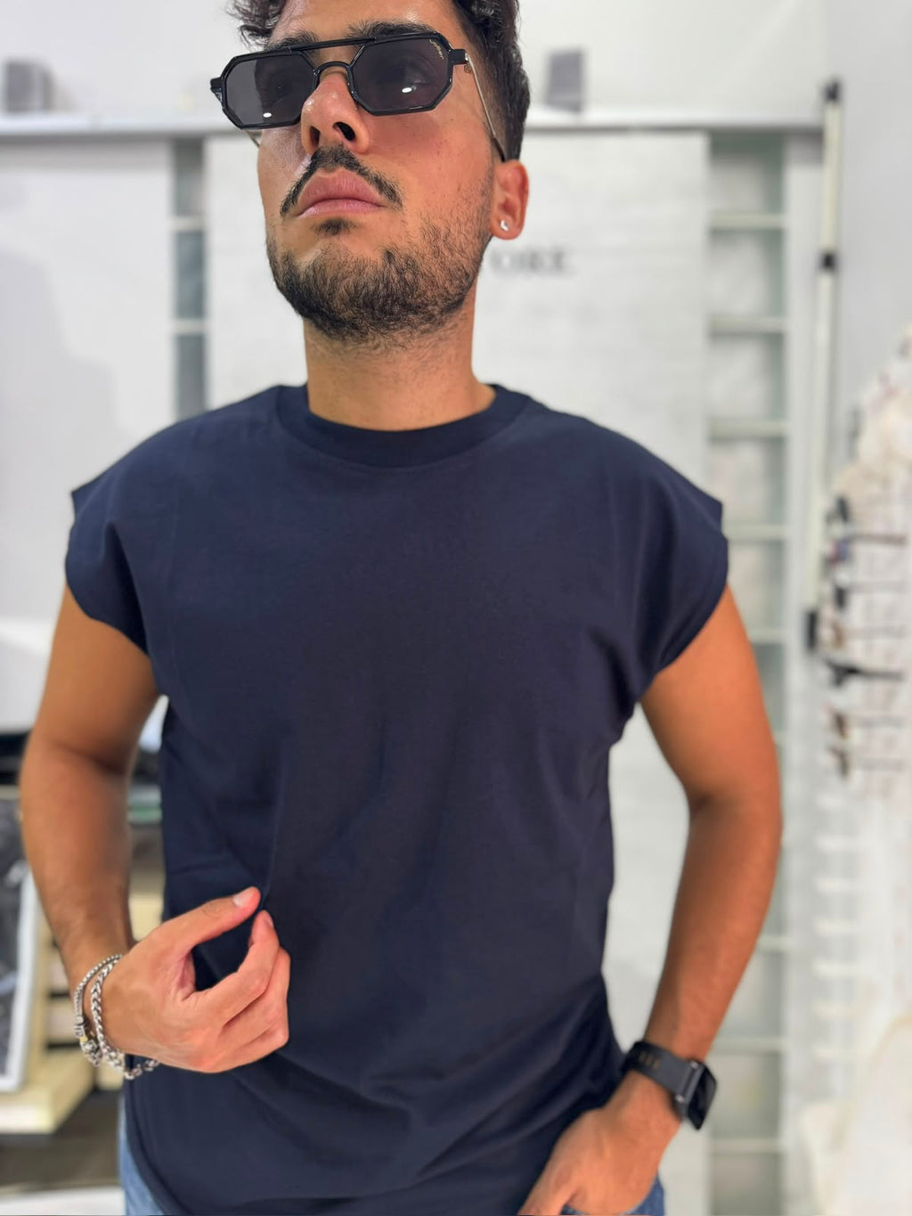 Canotta Uomo Made in Italy – Blu | Premium Comfort