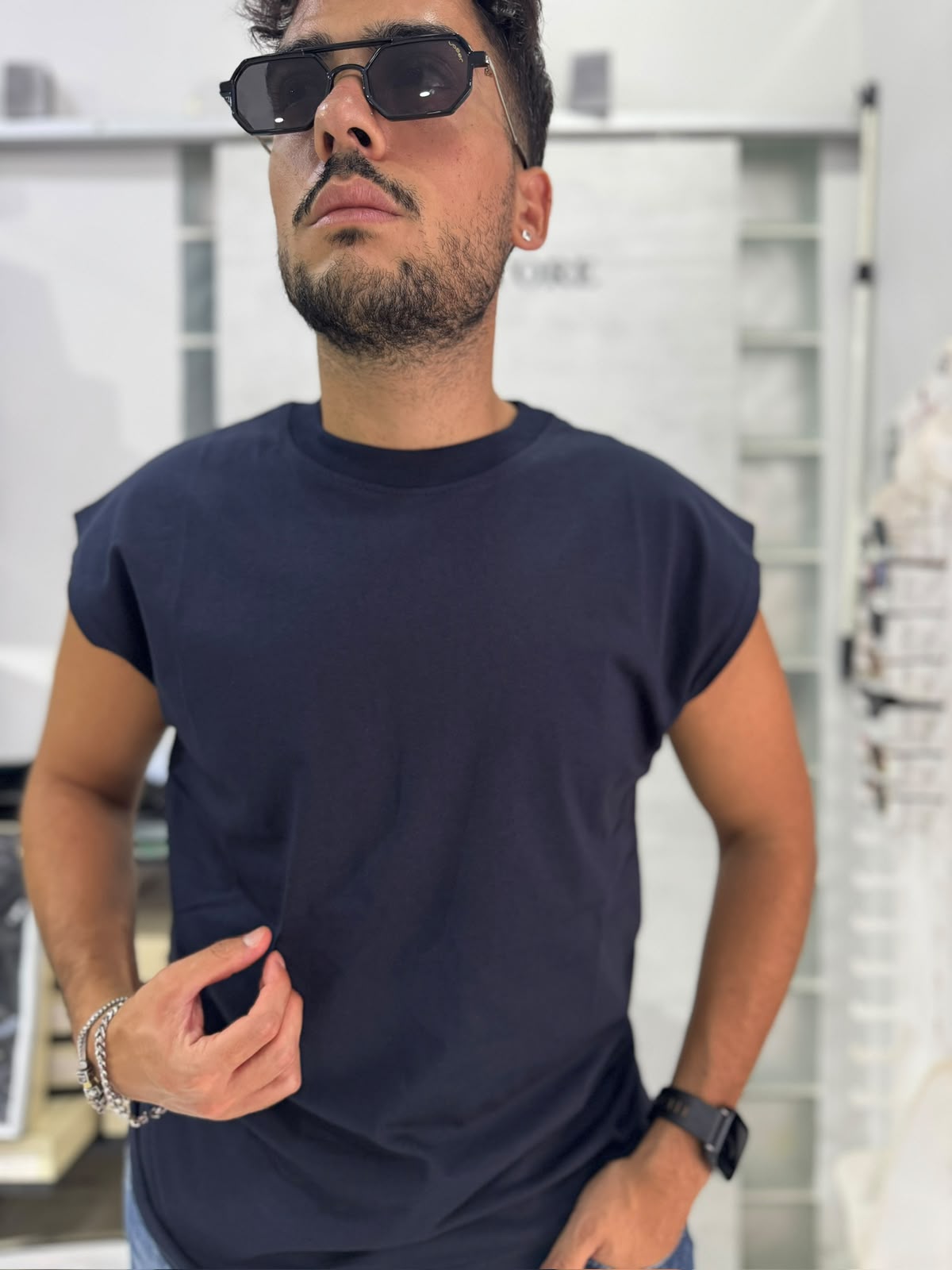 Canotta Uomo Made in Italy – Blu | Premium Comfort