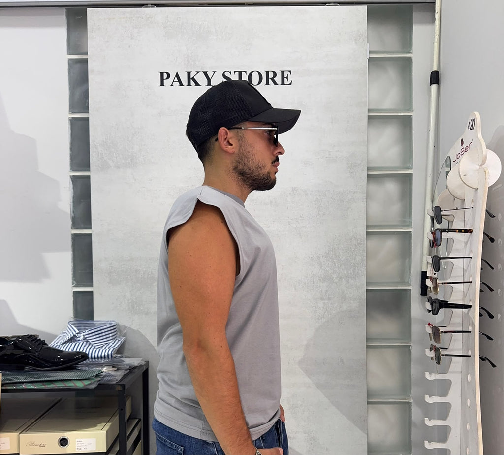 Canotta Uomo Made in Italy – Grigio | Premium Comfort