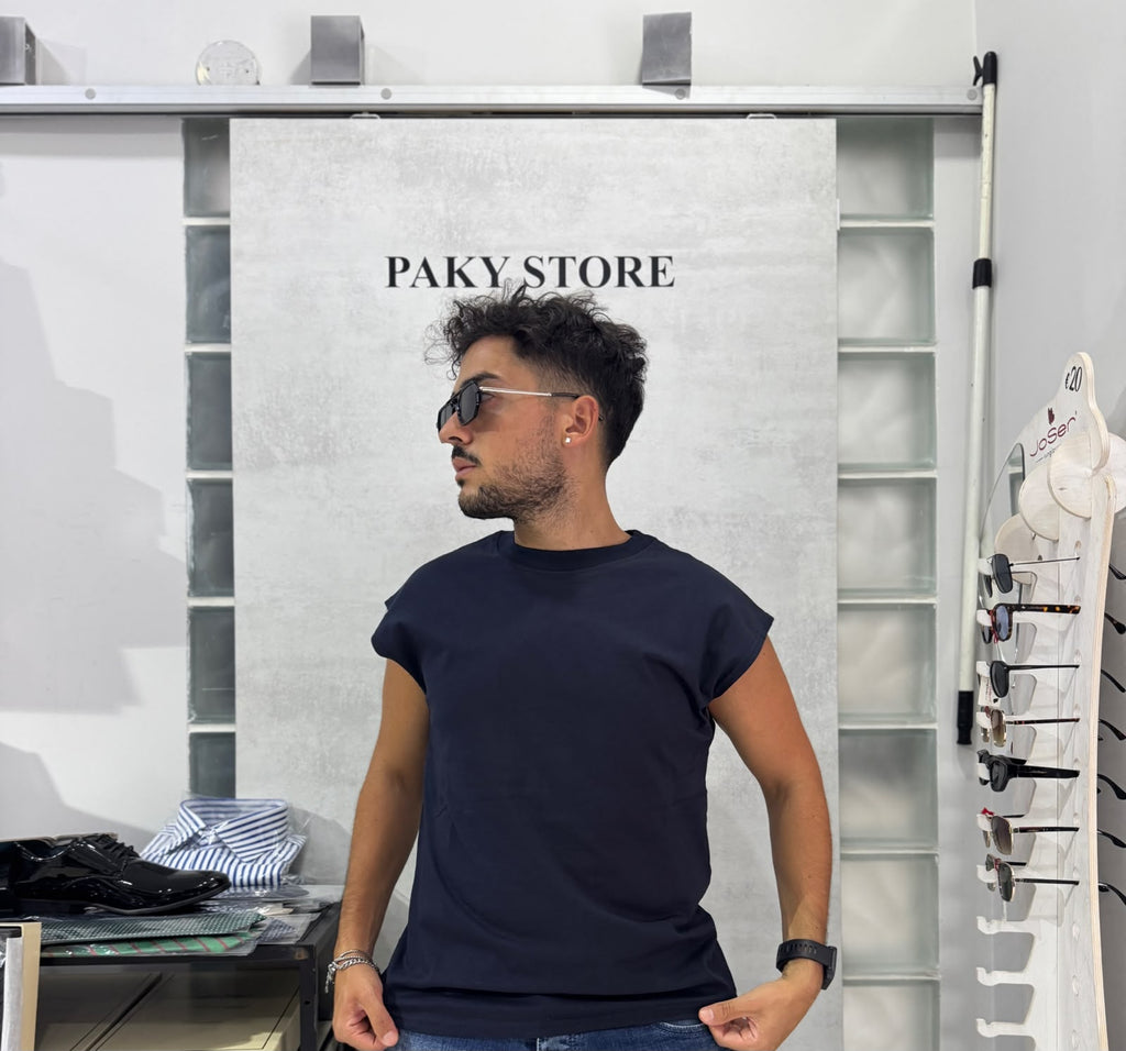 Canotta Uomo Made in Italy – Blu | Premium Comfort
